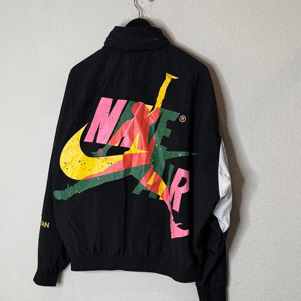 Retro Air Jordan Black Track Jacket XL